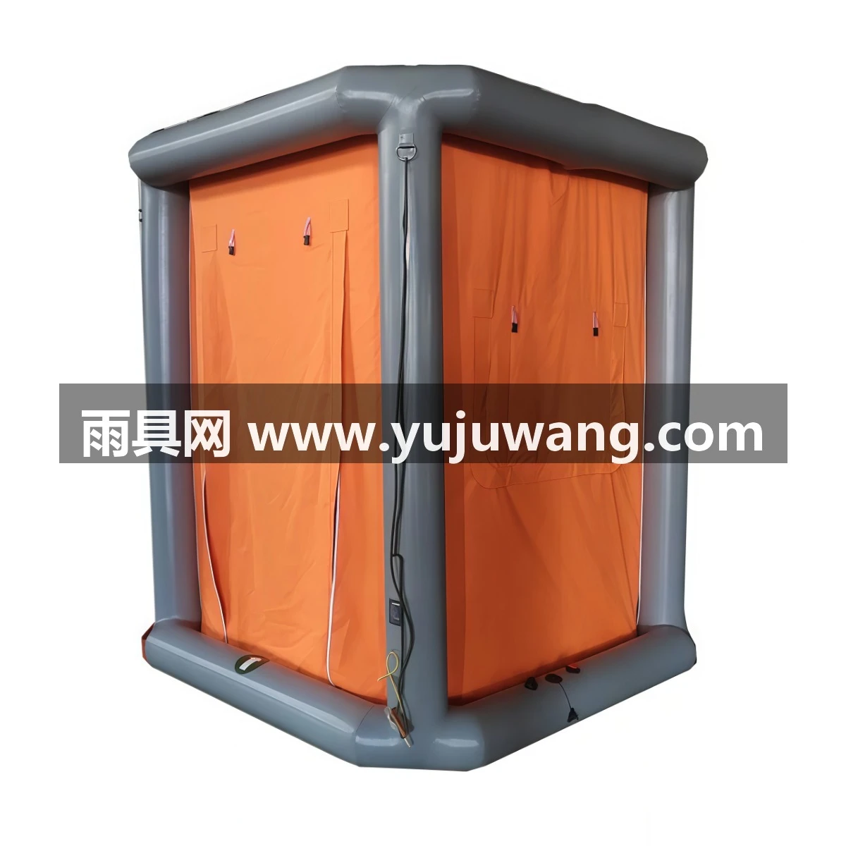 武汉雨具网·单人洗消帐篷 消防救援化工厂用充气式喷淋洗澡帐篷·产品图5