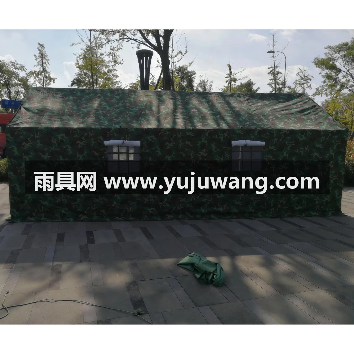 武汉雨具网·牛津布加厚棉帐篷施工帐篷救灾工地工程帐篷户外防雨帐篷布·产品图4