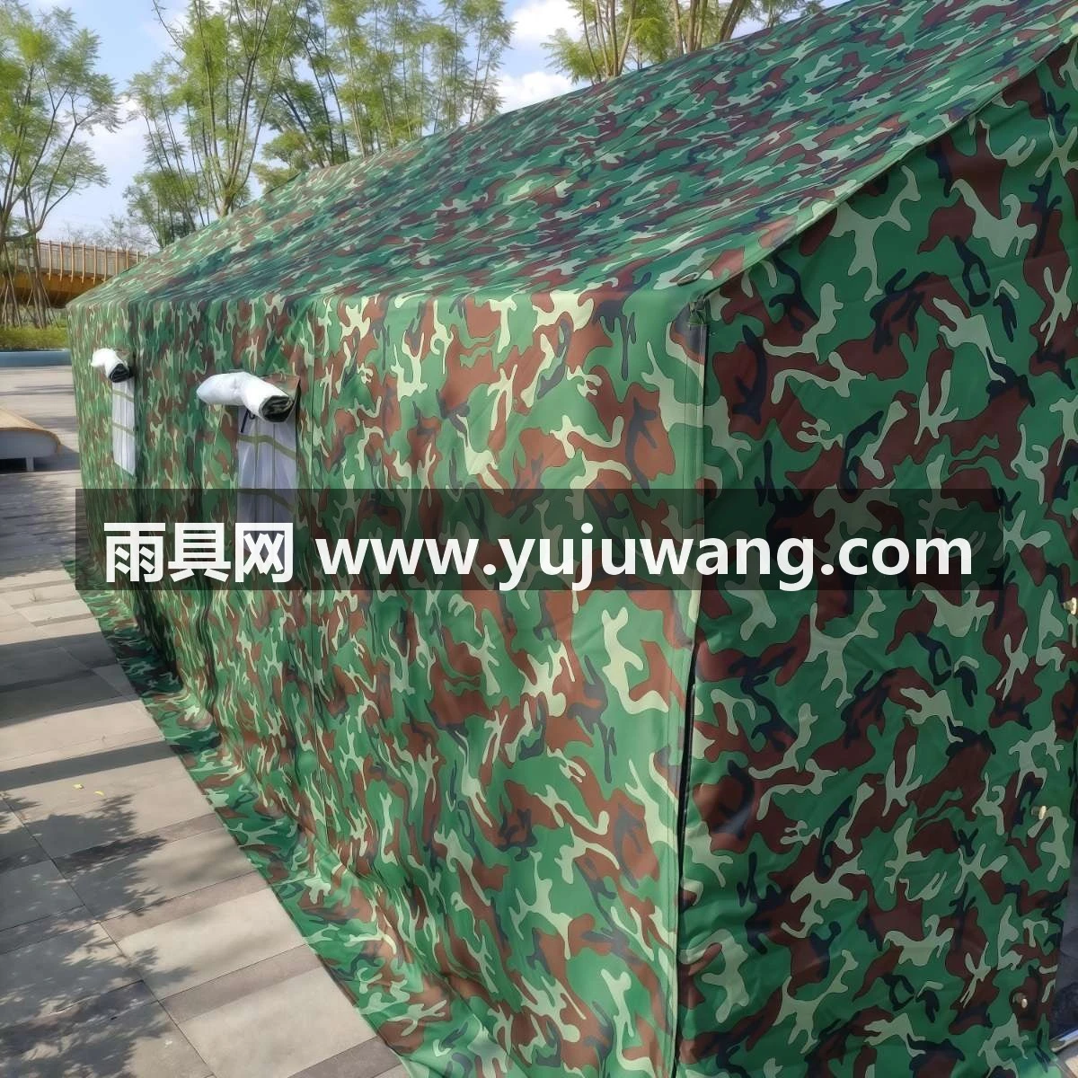 武汉雨具网·牛津布加厚棉帐篷施工帐篷救灾工地工程帐篷户外防雨帐篷布·产品图5