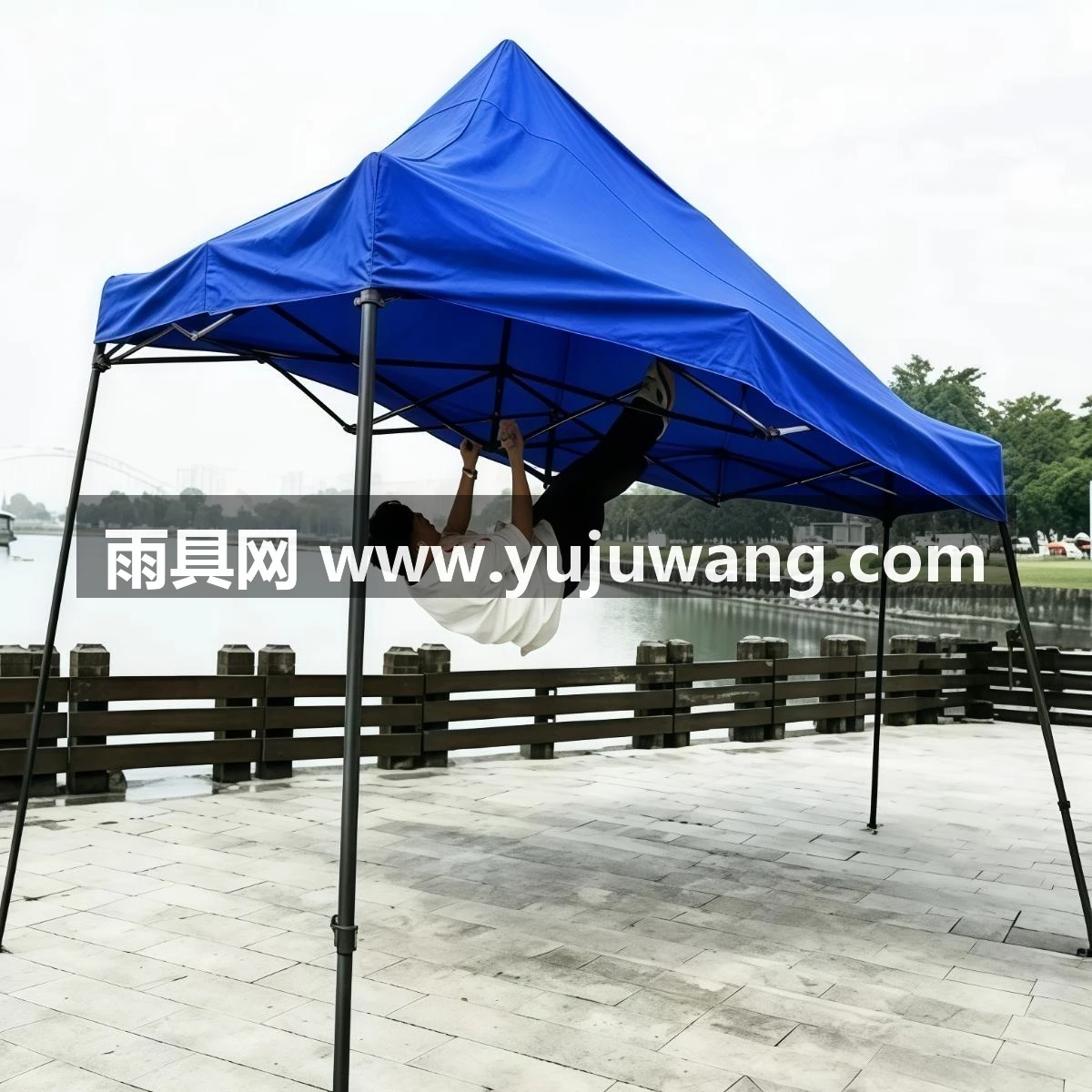 武汉雨具网·四脚帐篷加厚四角雨棚大伞户外遮阳棚摆摊用折叠伸缩式棚子防雨篷·产品图2