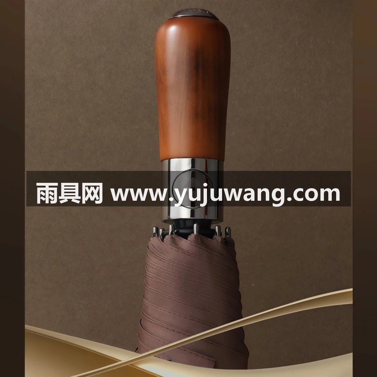 武汉雨具网·英伦商务简约轻便雨伞男女士加固结实抗风高颜值复古全自动折叠伞·产品图6
