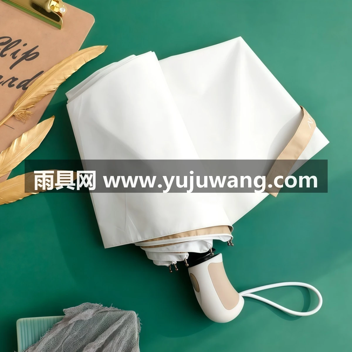 全自动太阳伞双人晴雨伞两用女五折钛金防晒防紫外线遮阳伞小清新