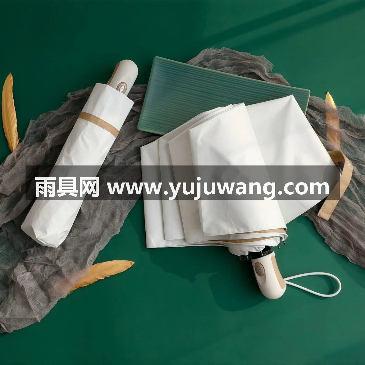武汉雨具网·全自动太阳伞双人晴雨伞两用女五折钛金防晒防紫外线遮阳伞小清新·产品图4