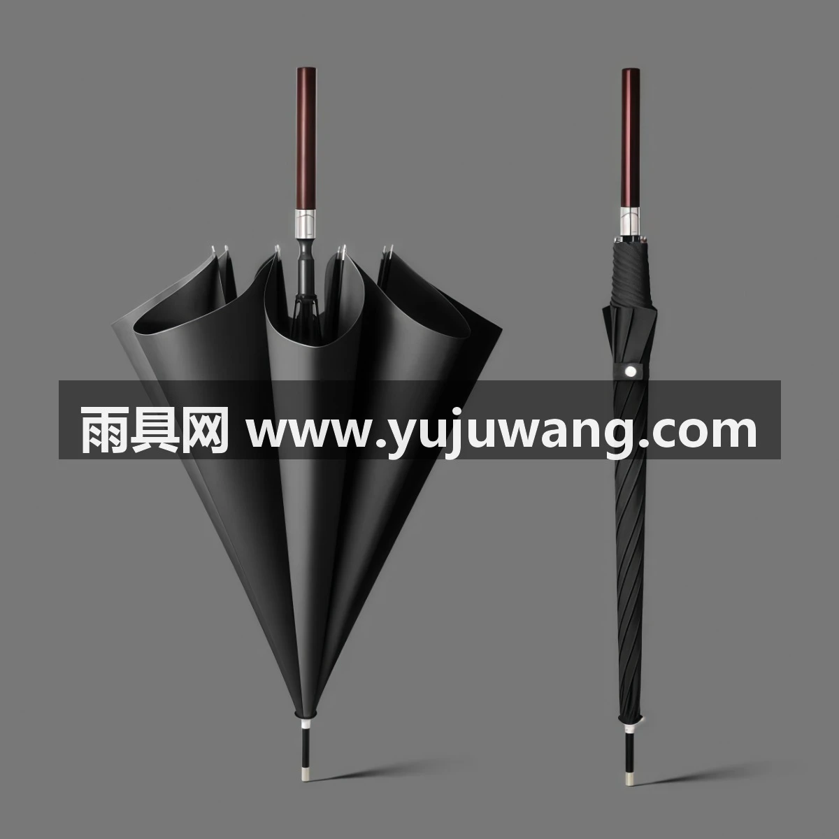 武汉雨具网·自动木长柄雨伞男士大号商务复古加厚结实防风暴雨家用高档双人伞·产品图3