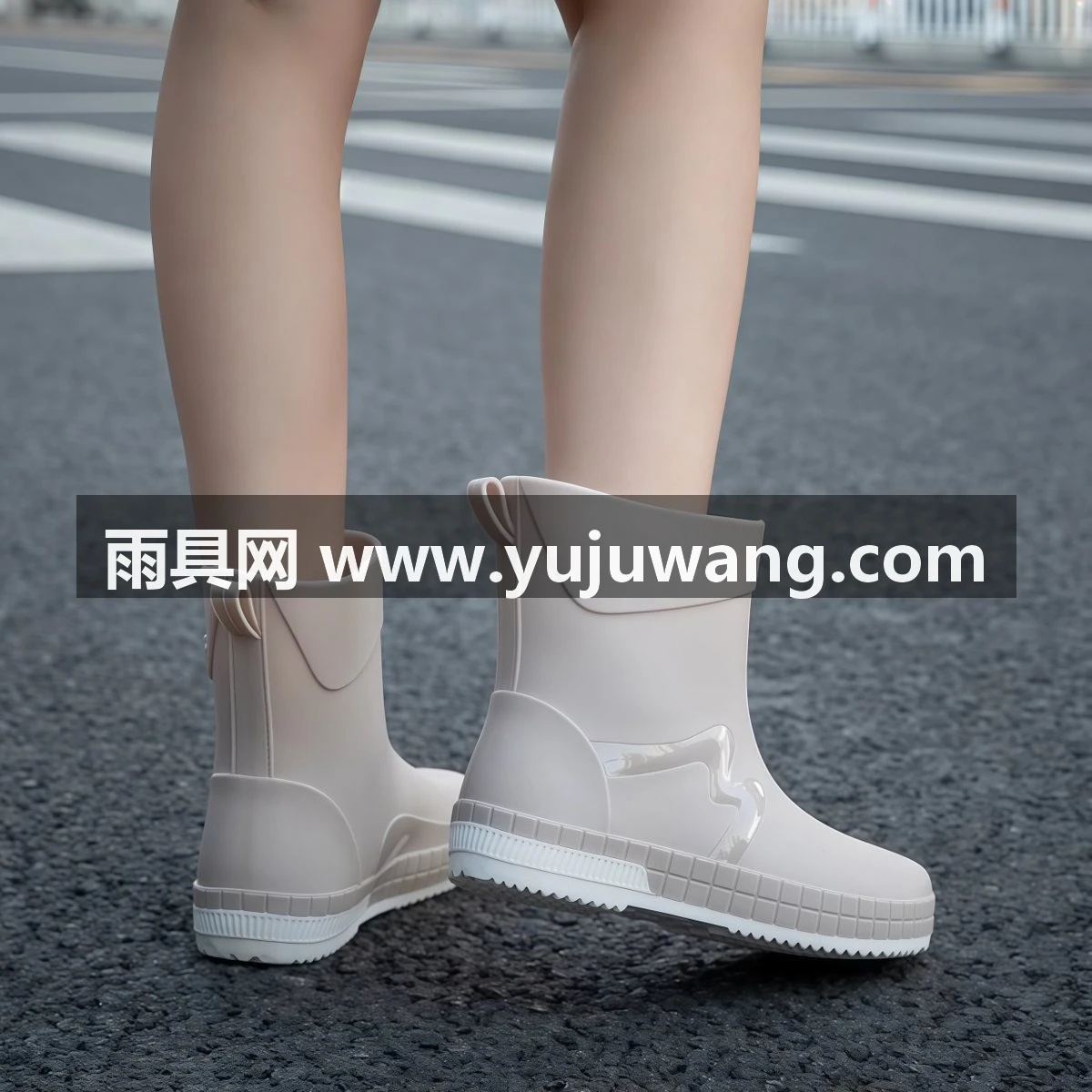武汉雨具网·水鞋女2026新款加绒雨靴防水靴雨鞋女士软底防滑厨房工作胶鞋·产品图2