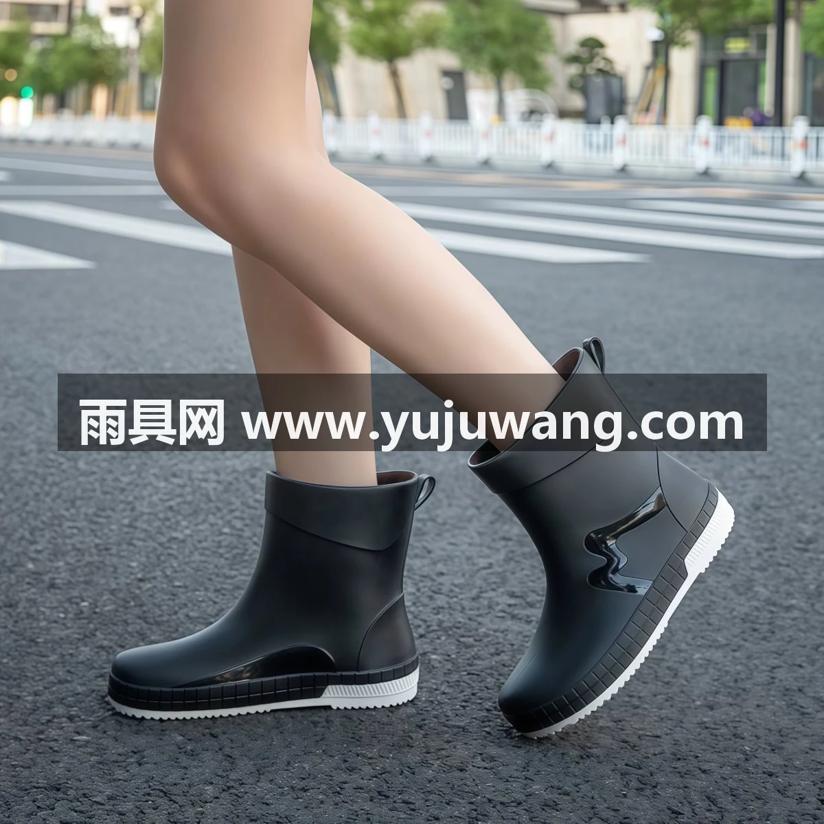 武汉雨具网·水鞋女2026新款加绒雨靴防水靴雨鞋女士软底防滑厨房工作胶鞋·产品图4