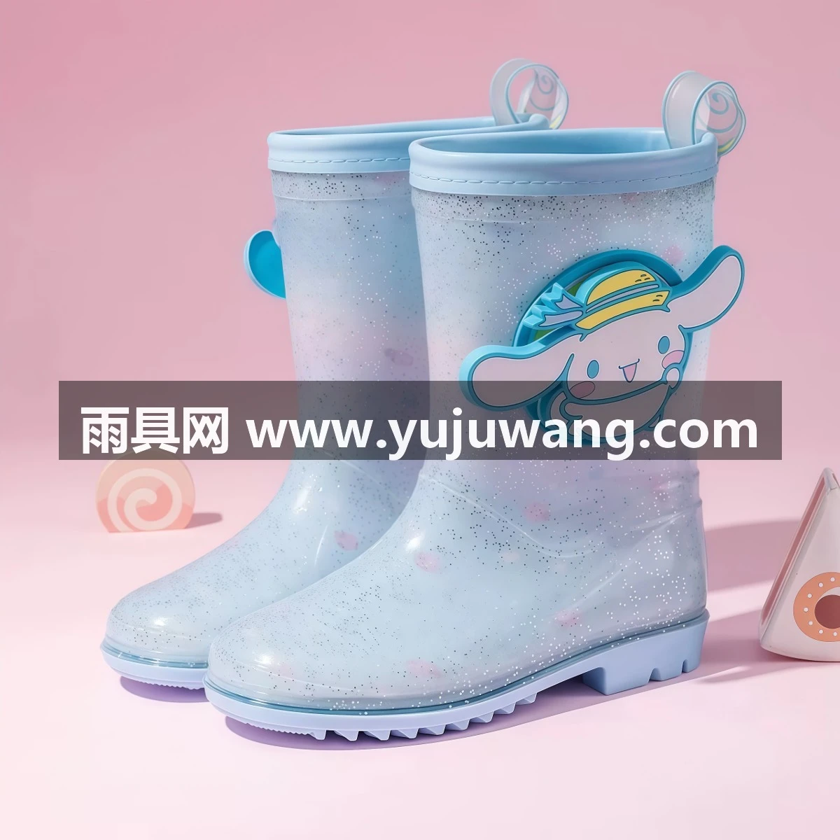 武汉雨具网·学生儿童雨鞋轻便大码宝宝防滑防水中筒雨靴公主彩虹胶鞋·产品图6