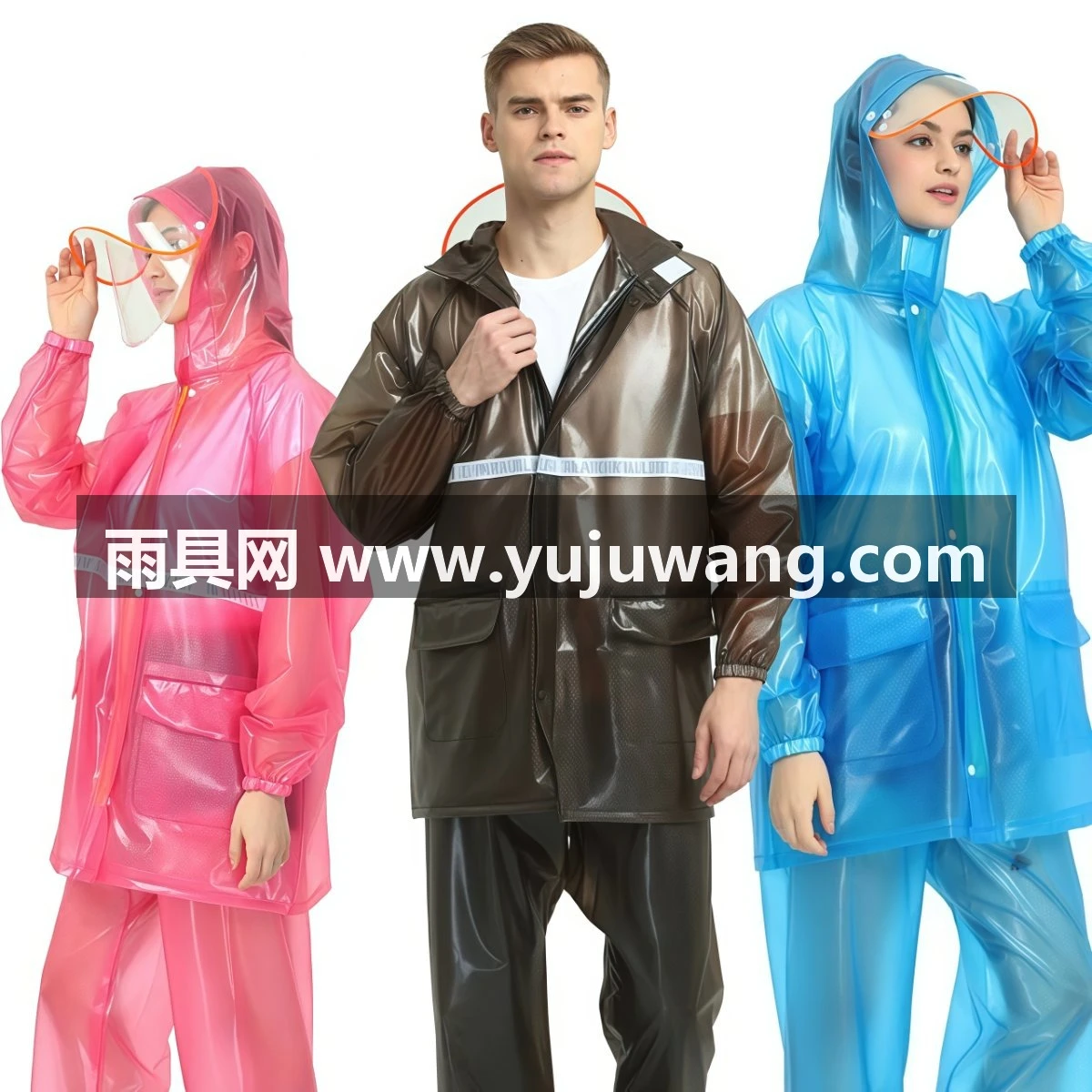 武汉雨具网·雨衣雨裤套装塑料牛筋外卖骑手分体雨衣夏季全身防暴雨加厚男时尚·产品图5