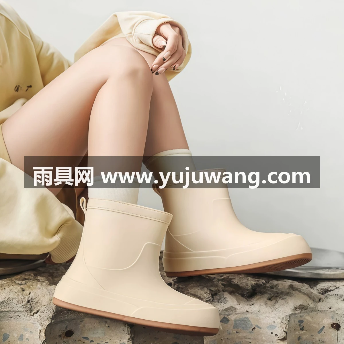 武汉雨具网·雨鞋女款2026新款加绒漂亮的雨靴可爱套鞋防水鞋水靴防滑胶鞋·产品图2