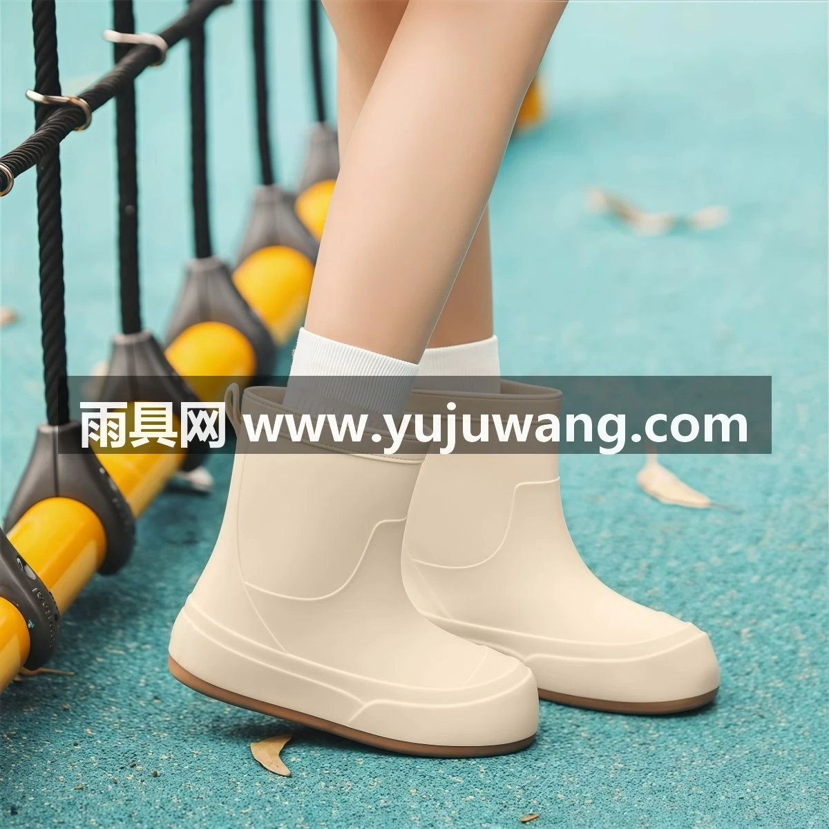 武汉雨具网·雨鞋女款2026新款加绒漂亮的雨靴可爱套鞋防水鞋水靴防滑胶鞋·产品图4