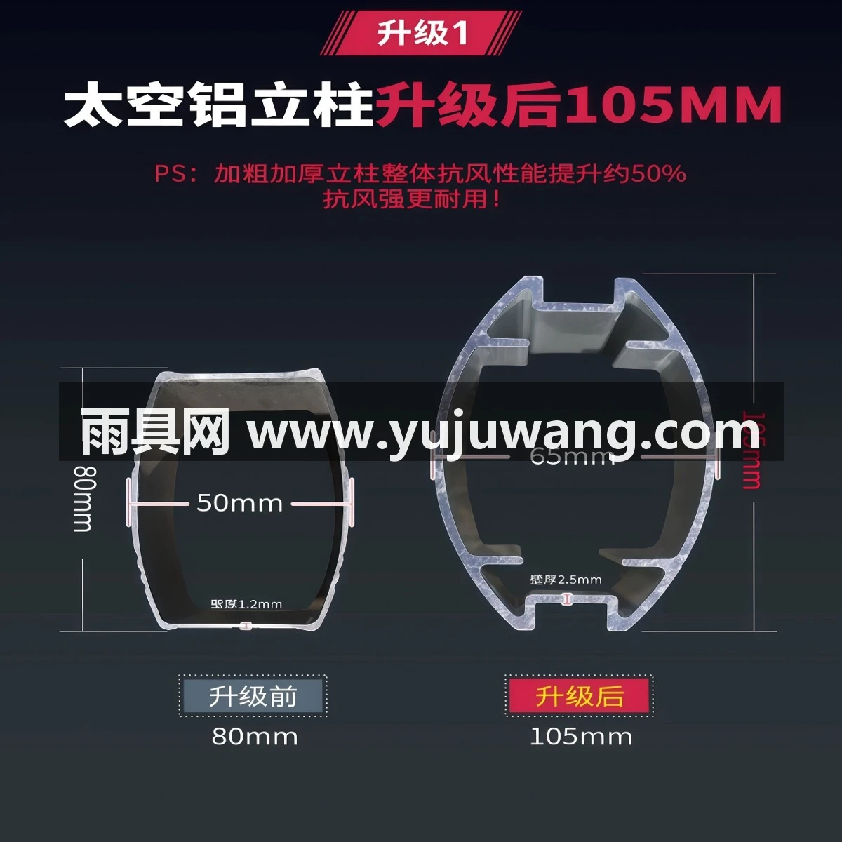 武汉雨具网·户外遮阳伞庭院伞超大罗马伞露台花园别墅太阳伞室外摆摊伞·产品图4