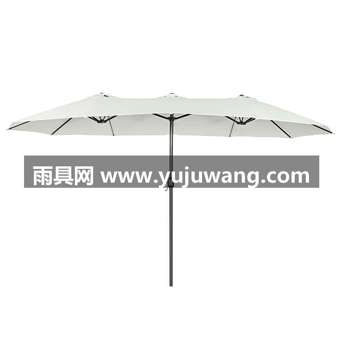 武汉雨具网·民宿酒店咖啡店户外双头伞花园庭院长方形大型室外遮阳伞休闲伞·产品图4
