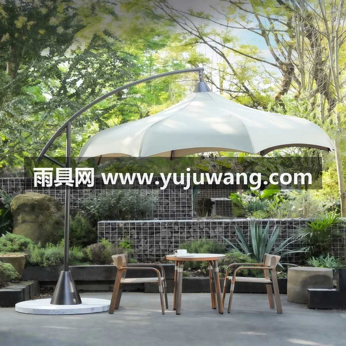 武汉雨具网·户外遮阳伞庭院伞售楼处商用外摆大伞别墅室外大太阳伞户外伞·产品图2