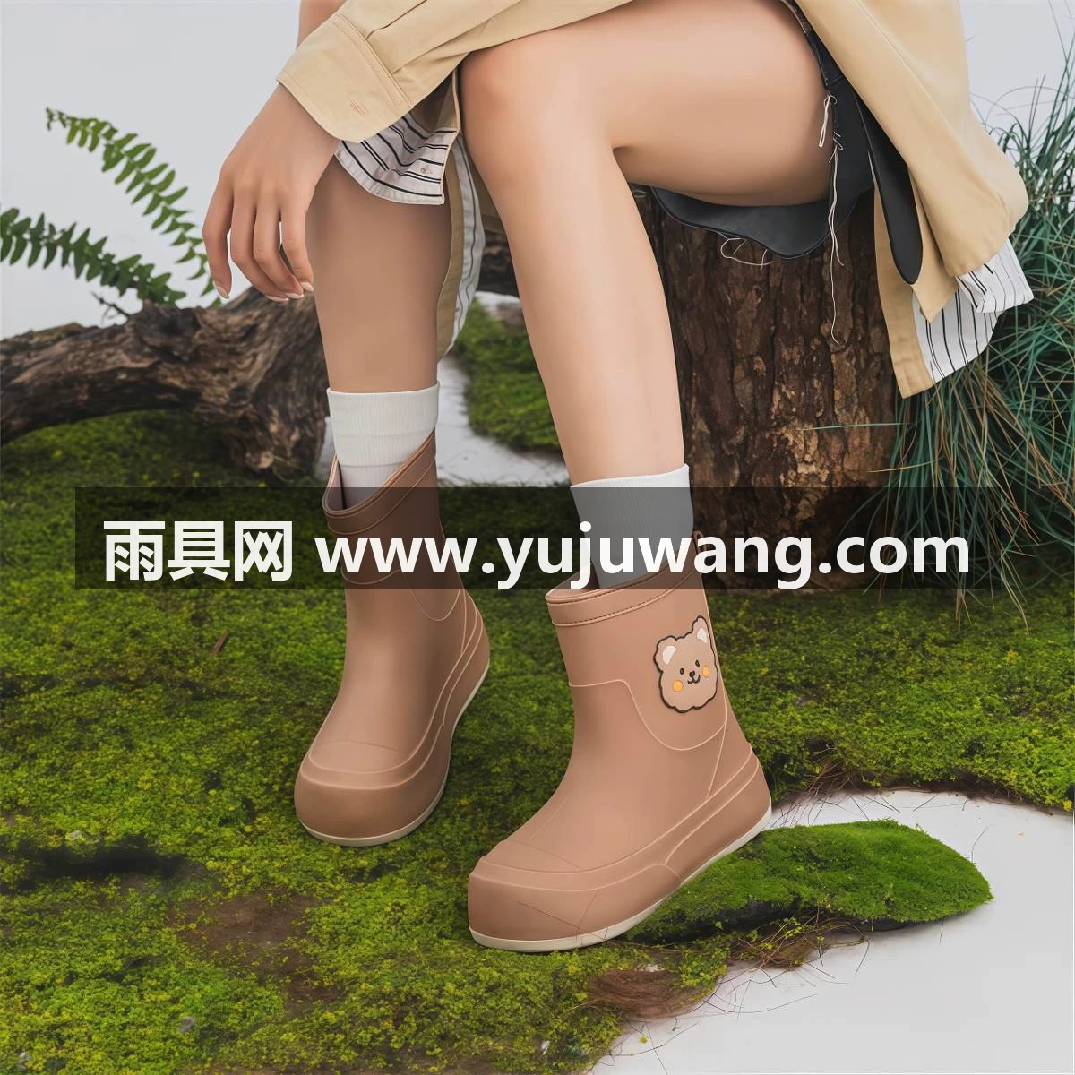 武汉雨具网·亲子雨鞋女款外穿加厚防水防滑雨靴露营赶海涉水胶鞋可爱儿童水靴·产品图4