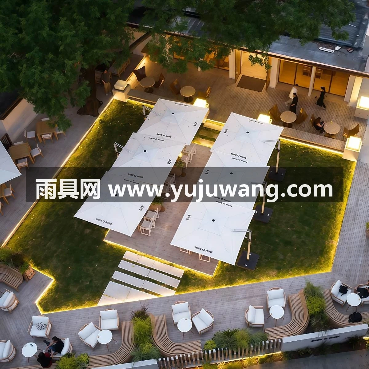 武汉雨具网·罗马伞庭院户外伞花园遮阳伞咖啡厅外摆太阳伞商用大伞小院遮雨篷·产品图3