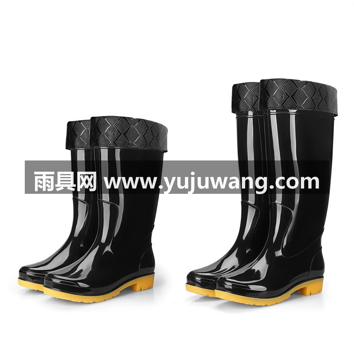 武汉雨具网·雨鞋男短筒水鞋雨靴中筒高筒防水鞋防滑防水加厚耐磨低帮套鞋胶鞋·产品图2