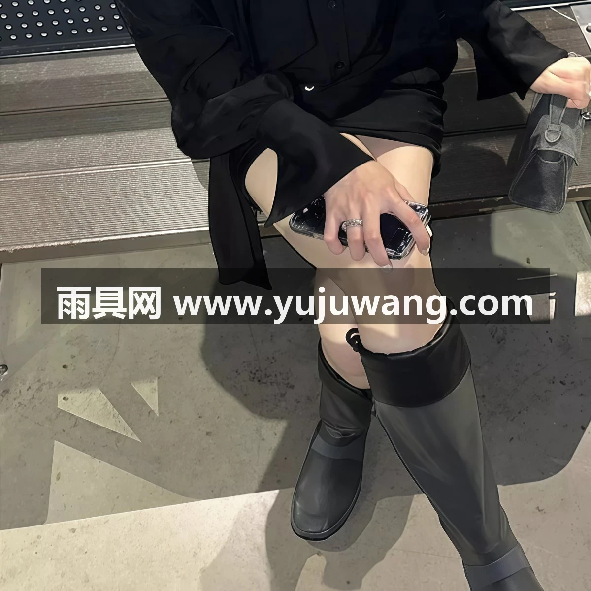 雨鞋女长筒户外雨林徒步防滑防水软底时尚水靴