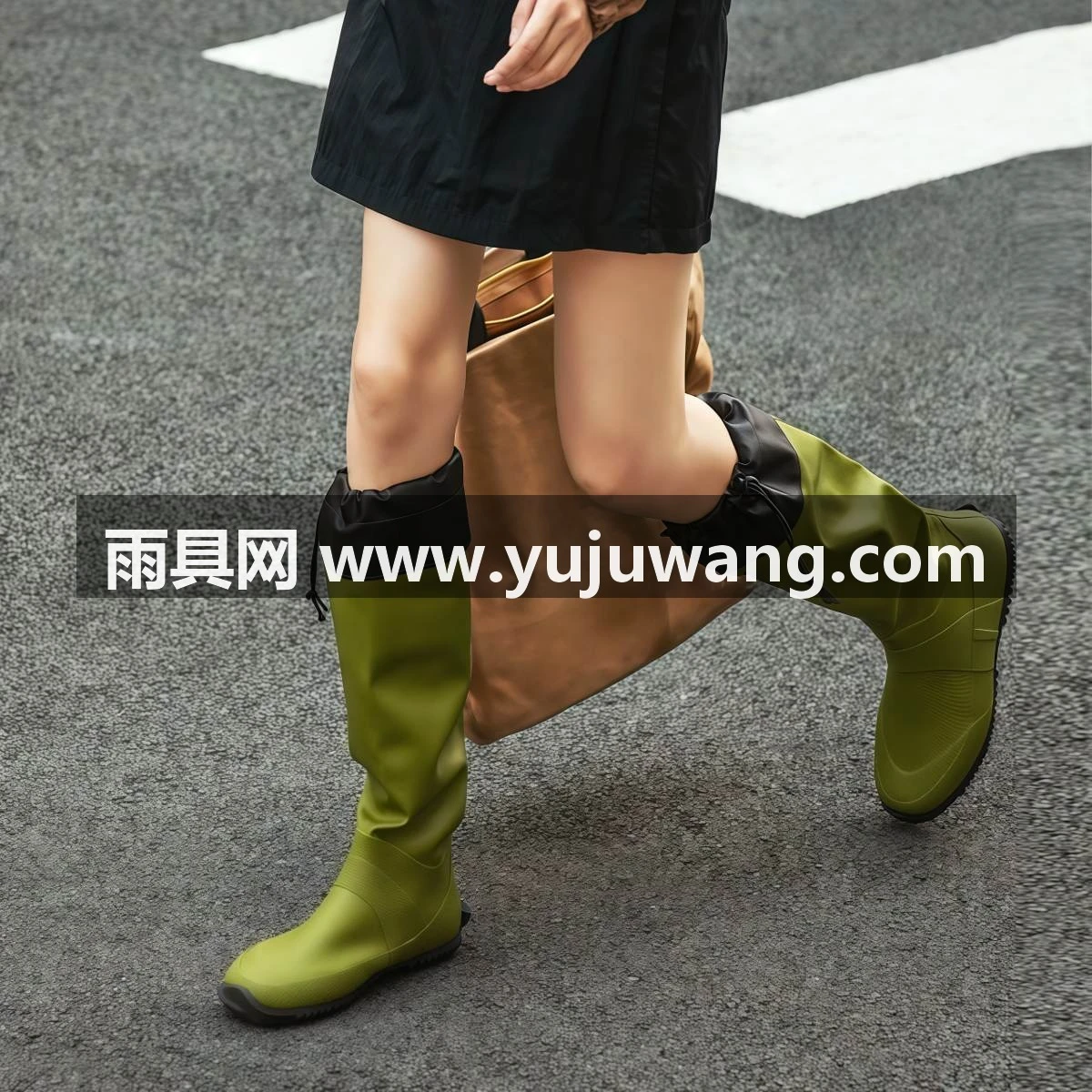 武汉雨具网·雨鞋女长筒户外雨林徒步防滑防水软底时尚水靴·产品图4