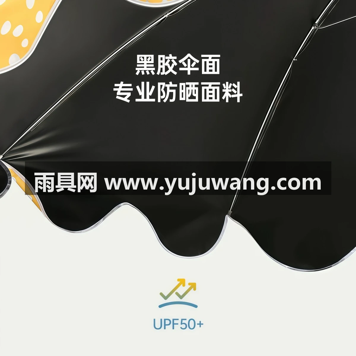 武汉雨具网·太阳伞户外遮阳花园庭院大雨伞斯特兰顿波点定制·产品图3