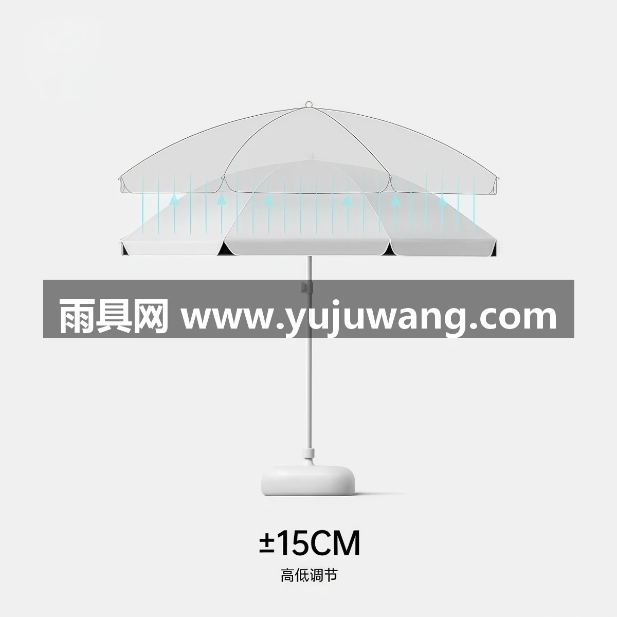 武汉雨具网·双层太阳伞户外摆摊专用大伞遮阳伞大型庭院沙滩广告雨伞定制印刷·产品图5