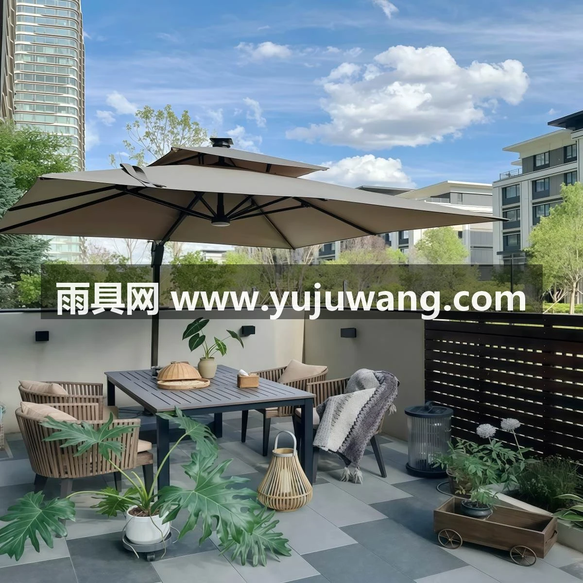 户外遮阳伞庭院伞太阳伞室外罗马伞别墅花园天台院子高档露台酒店