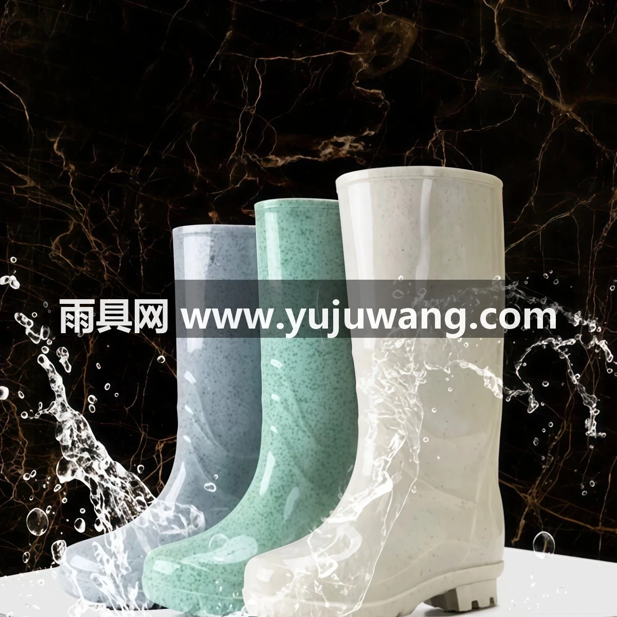 武汉雨具网·雨鞋雨靴女水鞋夹棉胶鞋短筒中筒保暖防水防滑轻便厨房鞋套鞋·产品图2