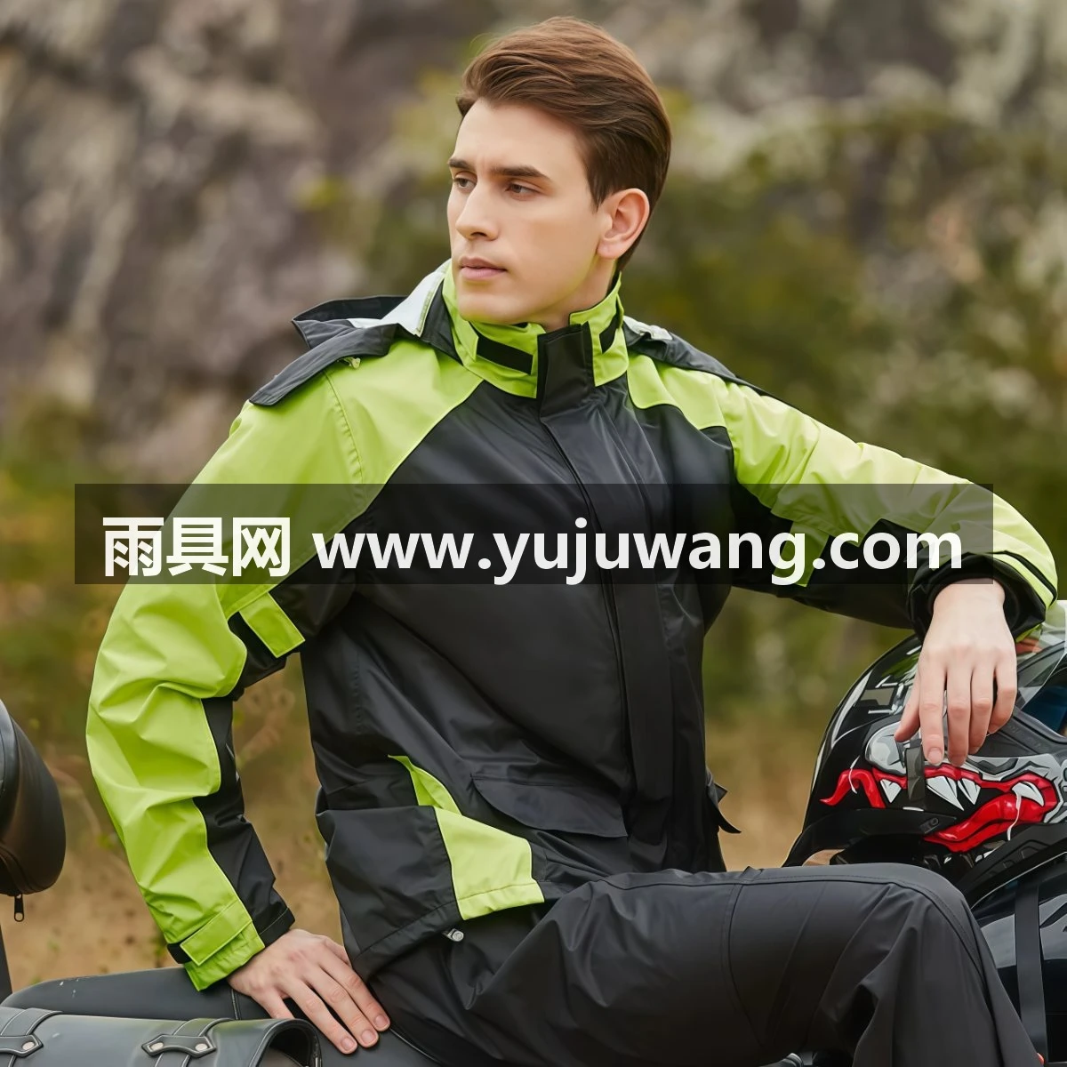 武汉雨具网·雨衣雨裤分体套装男款专用防水外卖骑手摩托车骑行长款全身防暴雨·产品图6