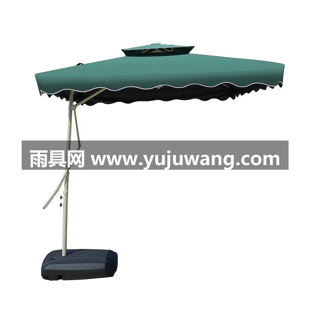 武汉雨具网·户外遮阳伞庭院扳手伞摆摊大伞太阳伞岗亭防晒露营伞防紫外线侧立·产品图6