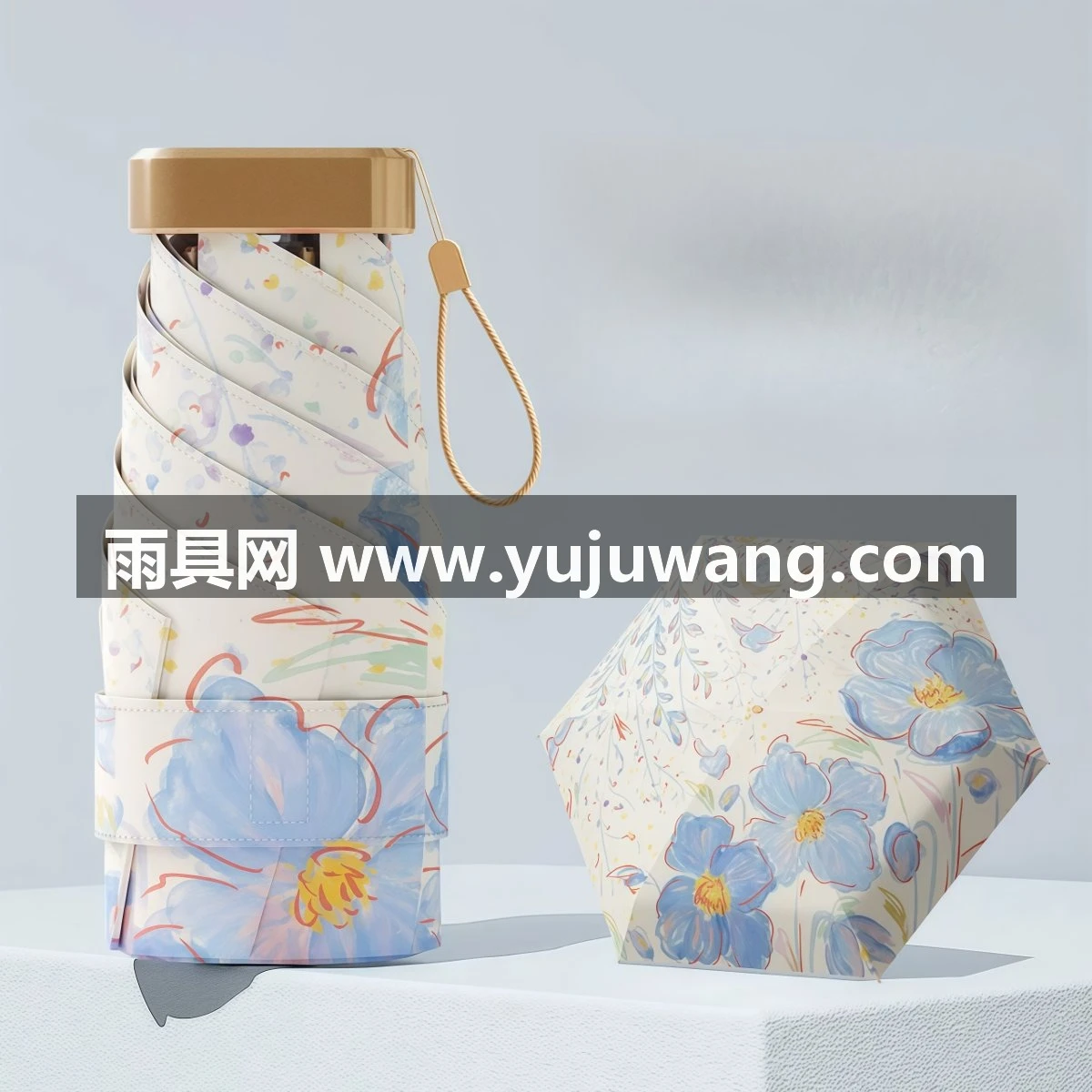 超轻便携卡片太阳伞彩胶防晒伞防紫外线女生高级感小巧口袋遮阳伞