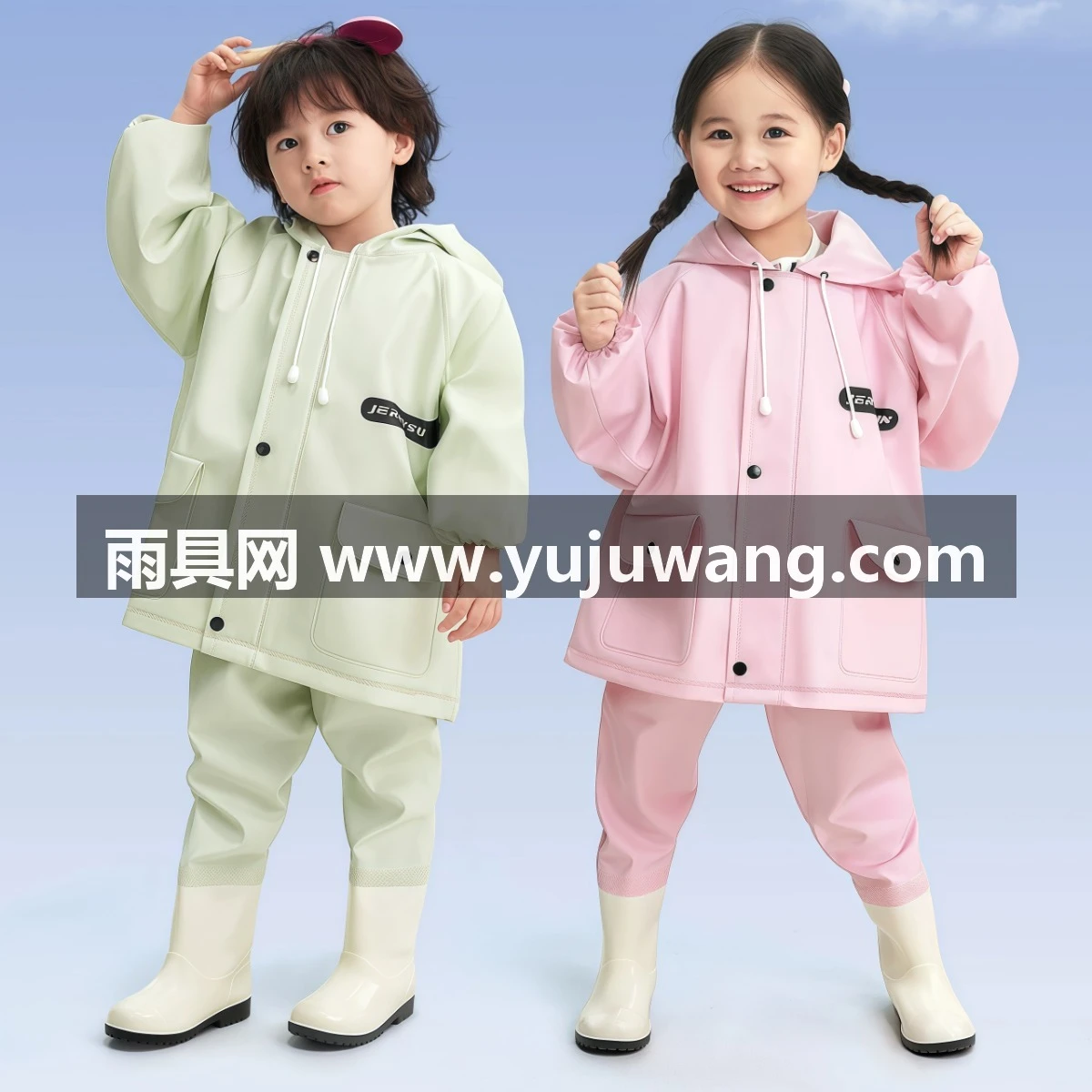 武汉雨具网·儿童连体雨衣幼儿园沙水服玩水裤雨裤雨靴一体游戏防水衣下水赶海·产品图6