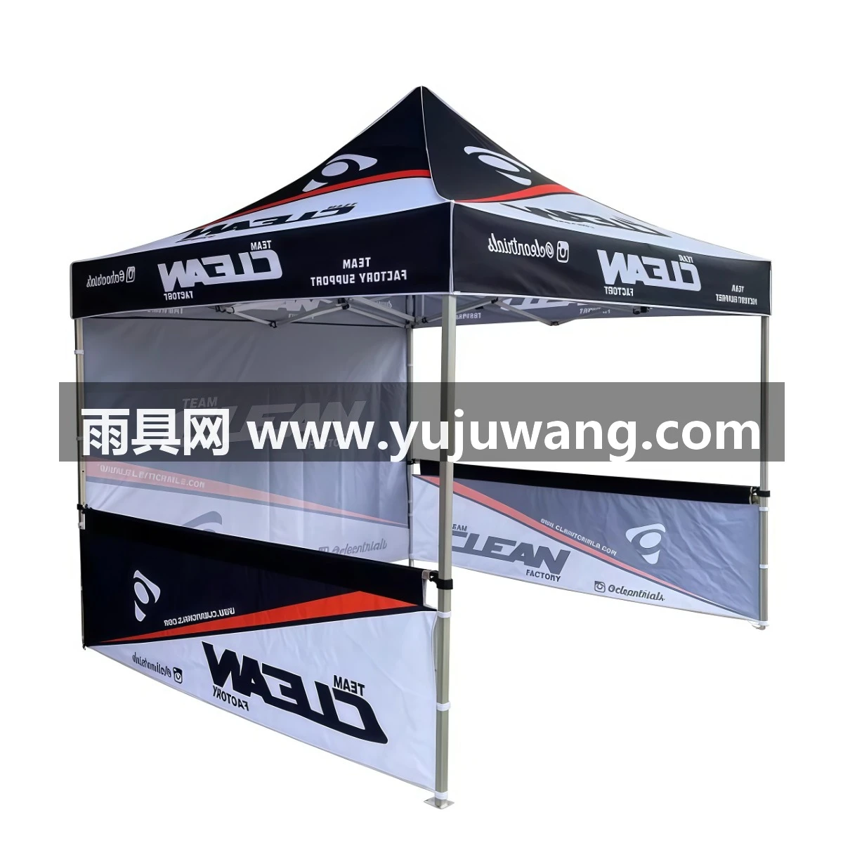 武汉雨具网·户外广告帐篷四脚伞围布定制logo四角定做遮阳棚折叠防晒摆摊雨蓬·产品图6