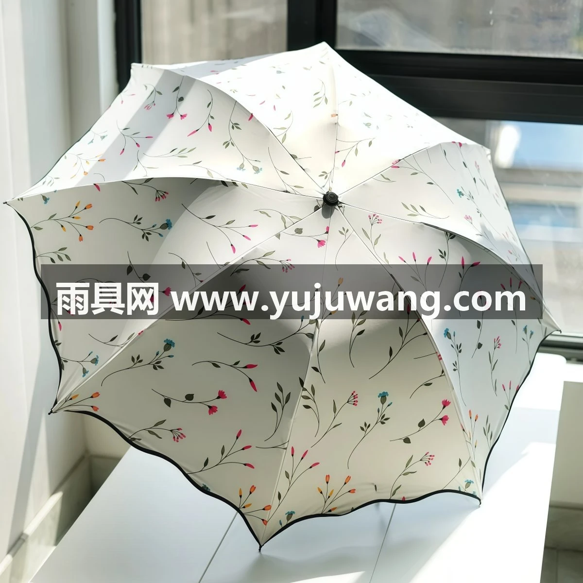 武汉雨具网·雨伞女晴雨两用大号太阳伞高颜值黑胶防晒防紫外线遮阳伞女生折叠·产品图2