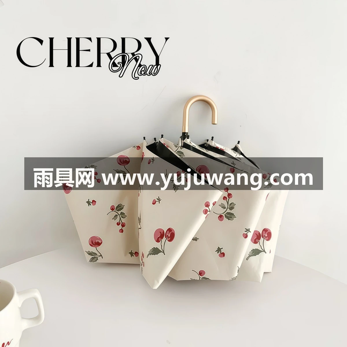 武汉雨具网·复古弯钩太阳伞防晒防紫外线便携黑胶小巧折叠遮阳手动晴雨两用·产品图3