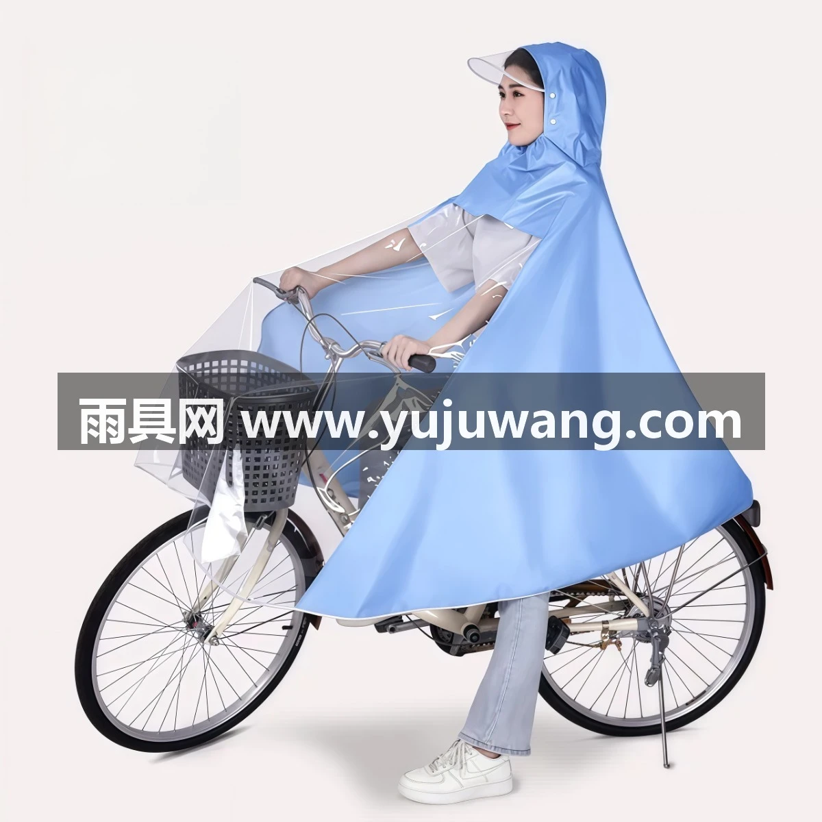 武汉雨具网·初中生自行车雨衣单车女款全身防暴雨单人学生骑行上学专用雨披男·产品图6