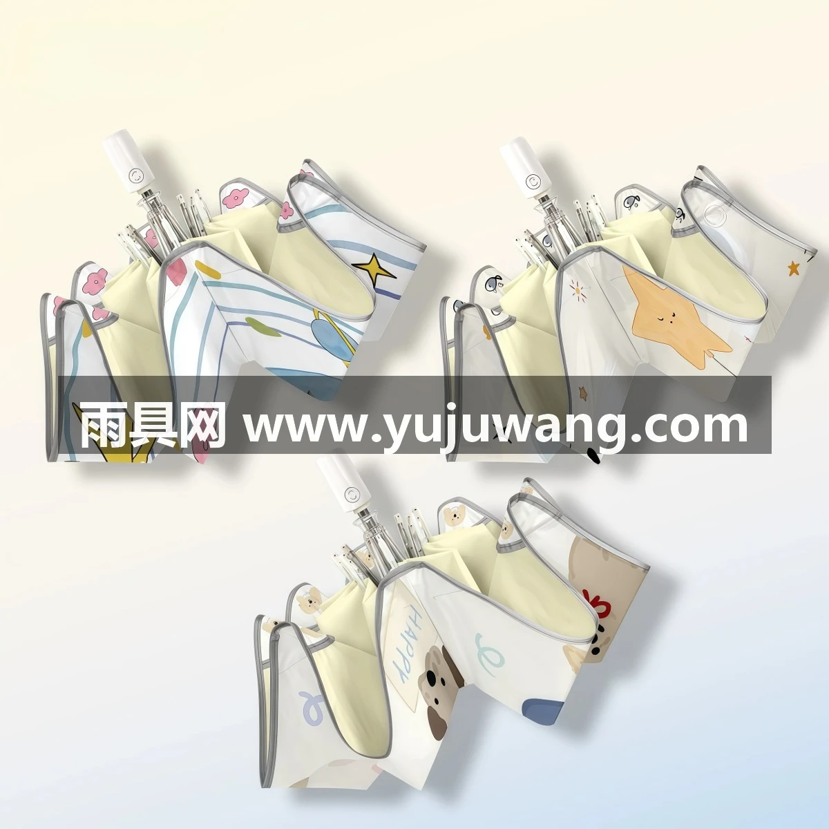 武汉雨具网·安全圆角自动晴雨伞两用彩胶防晒防紫外线折叠太阳伞遮阳学生·产品图4