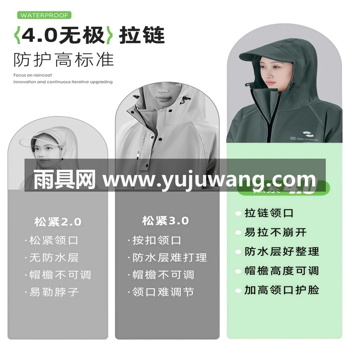 武汉雨具网·雨衣电动车男成人外穿单人长款全身防暴雨人车分离一体式摩托雨披·产品图4