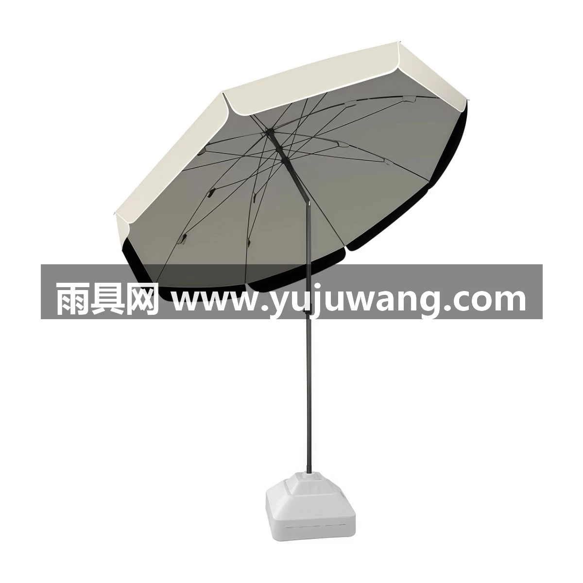 武汉雨具网·遮阳伞摆摊专用雨伞可倾斜大型户外太阳伞庭院伞雨棚双层黑胶伞面·产品图6