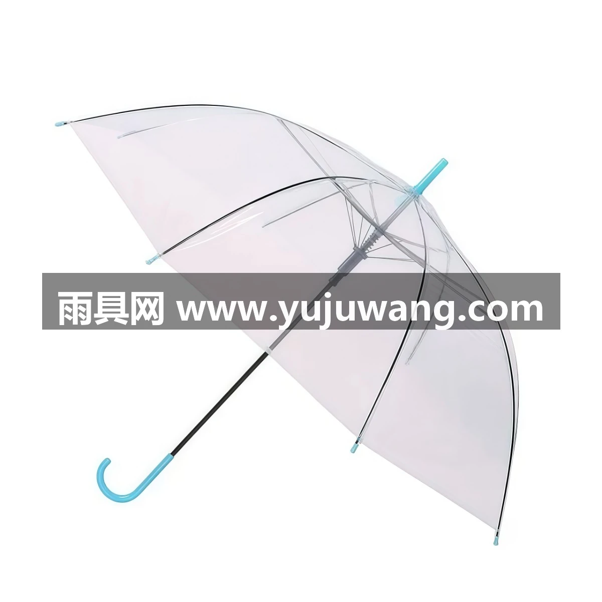 武汉雨具网·透明雨伞长柄手动男女高颜值8骨韩系ins风透明伞学生网红拍照伞·产品图6