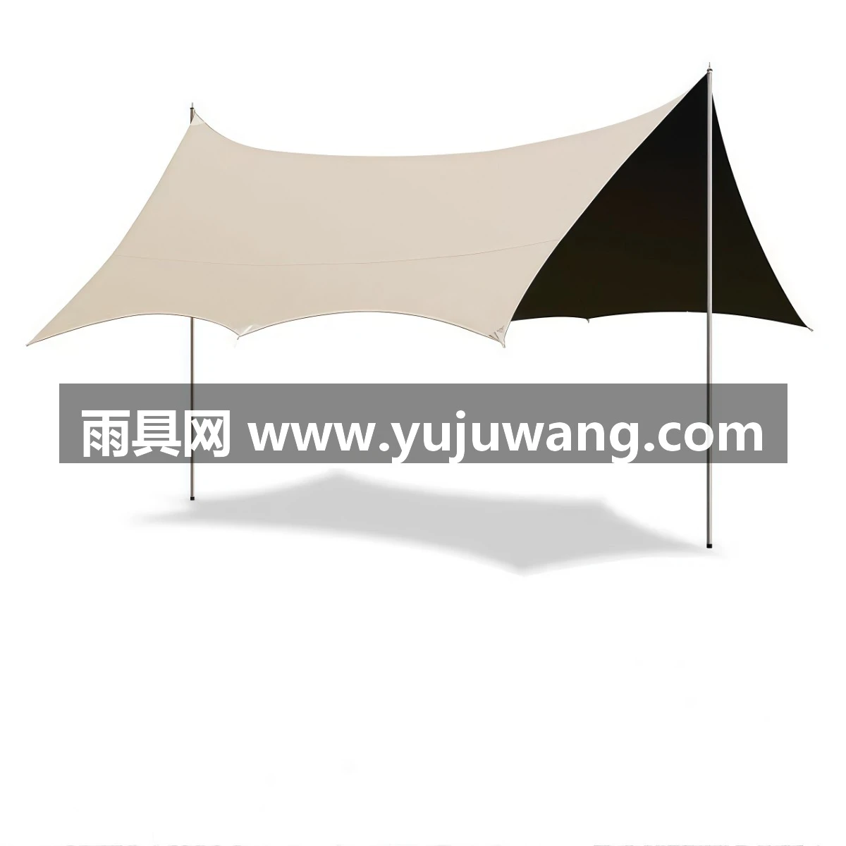 武汉雨具网·加厚黑胶天幕户外露营野餐庭院沙滩防雨防晒遮阳棚牛津布帐篷便携·产品图6