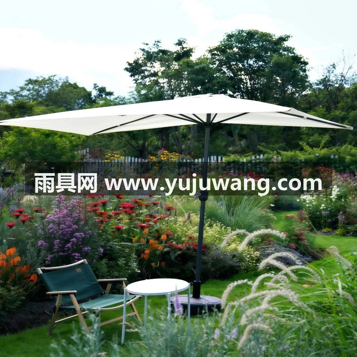 武汉雨具网·户外遮阳伞室外庭院花园半边摆摊太阳伞防晒露营保安亭岗亭罗马伞·产品图5