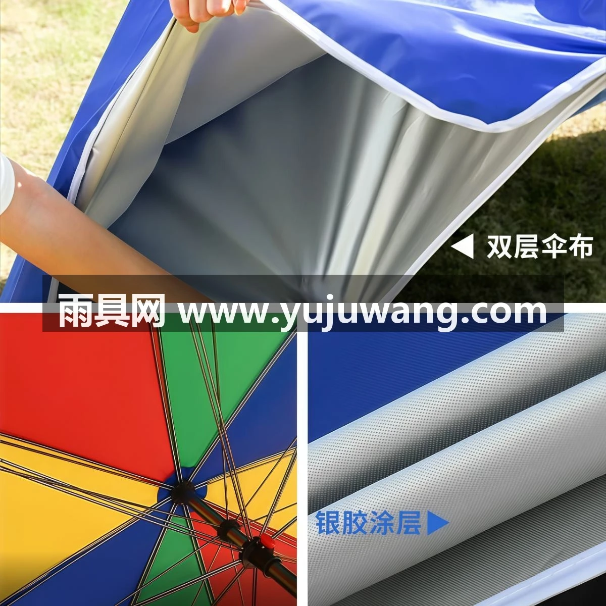 武汉雨具网·太阳伞户外遮阳伞大号摆摊伞大型地摊做生意大伞防晒广告伞庭院伞·产品图6