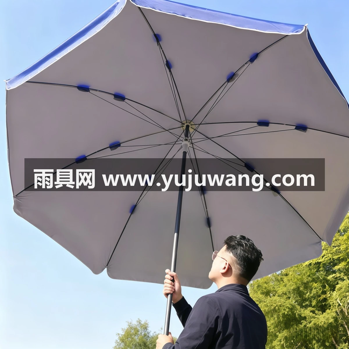 武汉雨具网·太阳伞户外遮阳伞大号摆摊伞大型地摊做生意大伞防晒广告伞庭院伞·产品图5