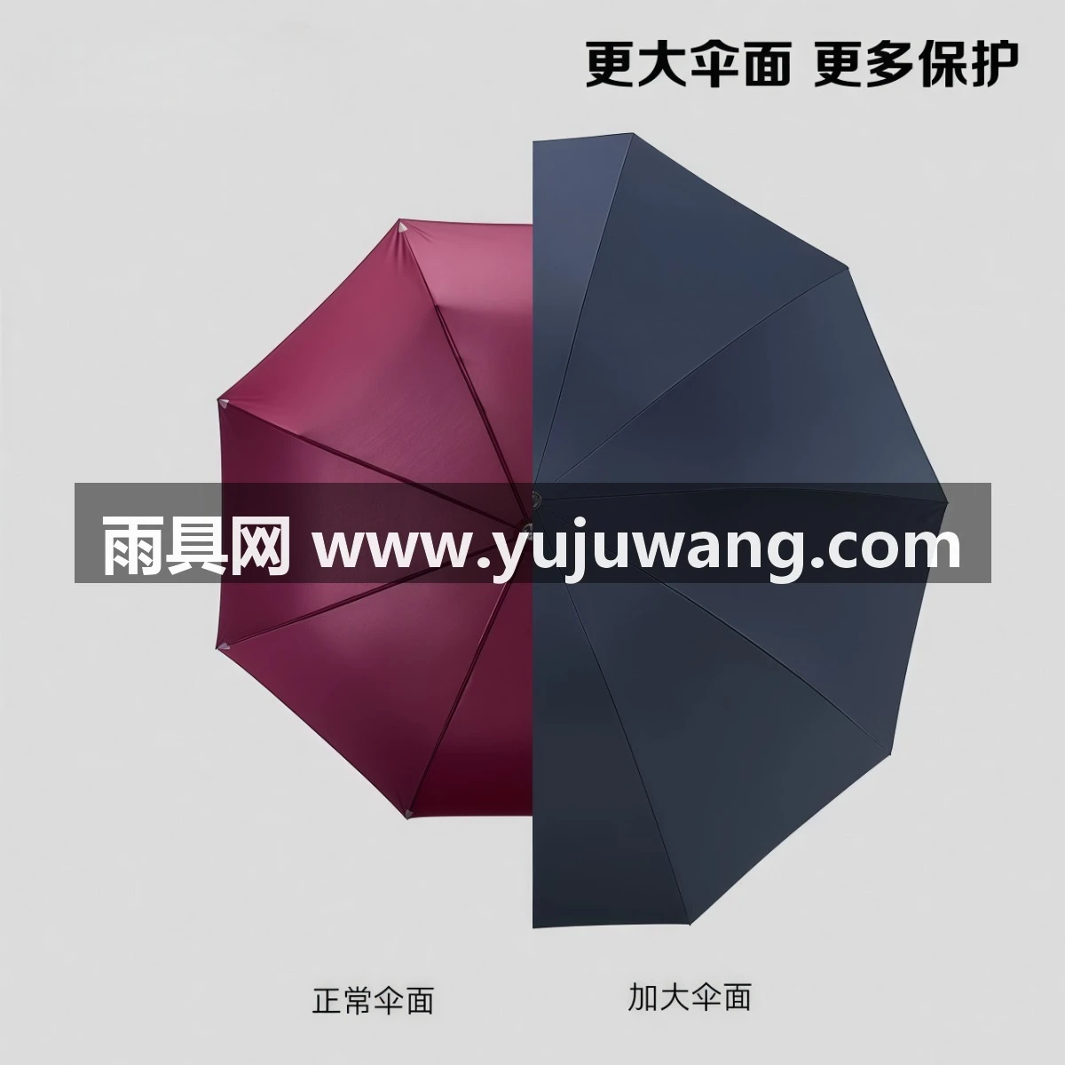 武汉雨具网·新款雨伞超大加大号三折叠双人三人男女晴雨两用遮阳防紫外线伞·产品图2