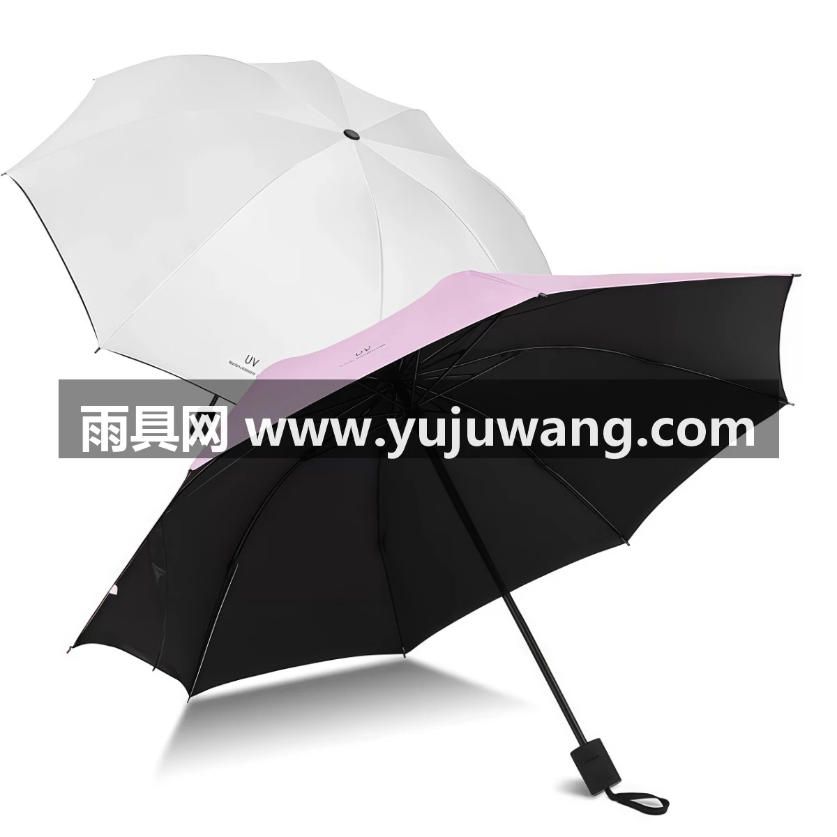 武汉雨具网·uv晴雨伞8股伞折叠晴雨两用遮阳伞加厚防风大号紫外线防晒·产品图6