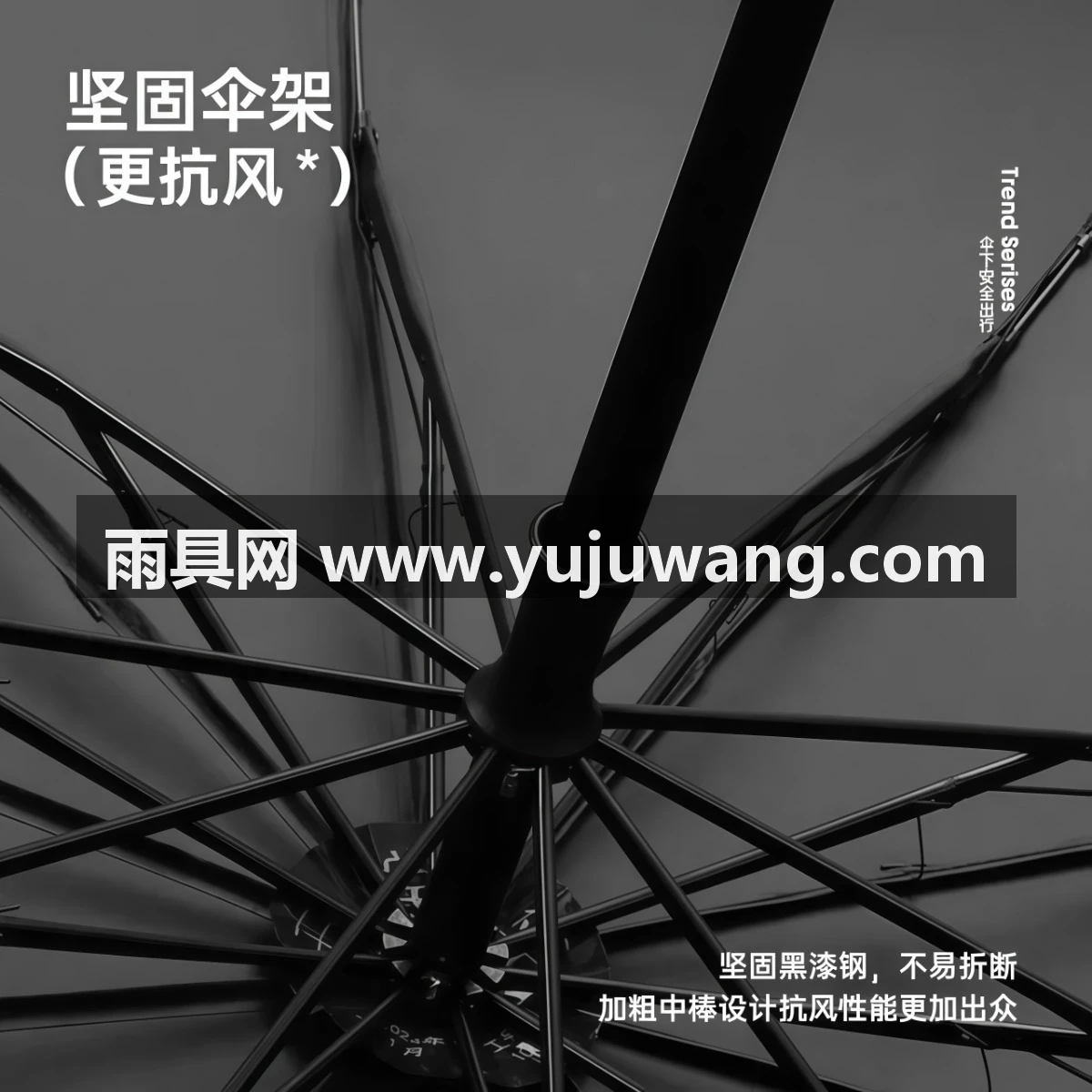 武汉雨具网·100cm加大雨伞大号折叠结实伞女晴雨两用伞防晒遮阳伞太阳伞男士·产品图3