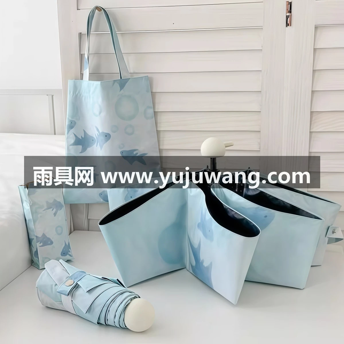 武汉雨具网·创新自在小鱼仔太阳伞小巧防晒防紫外线女黑胶晴雨伞两用自动遮阳·产品图6