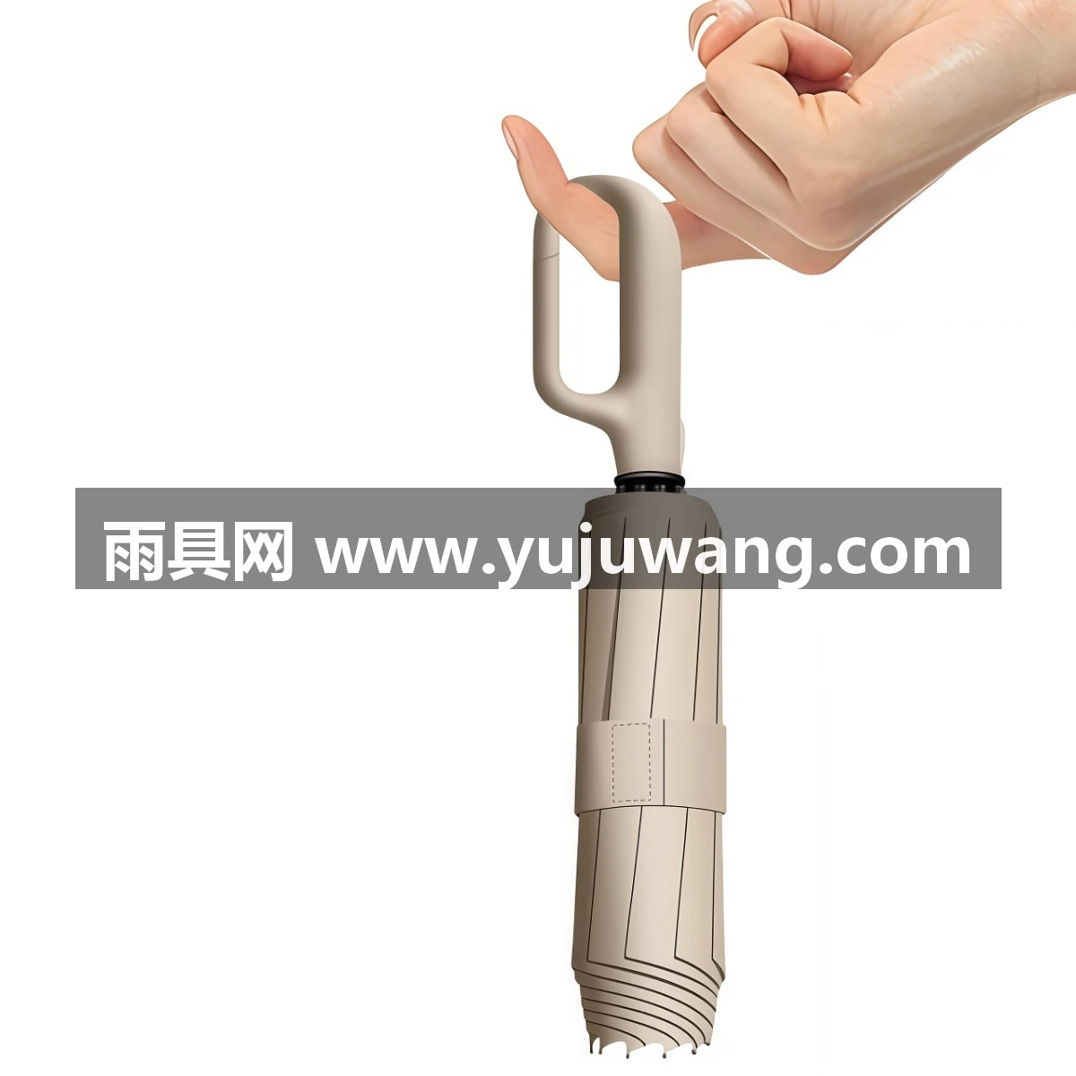武汉雨具网·环扣便携全自动雨伞男士女防晒晴雨两用加大号加固厚折叠定制logo·产品图6