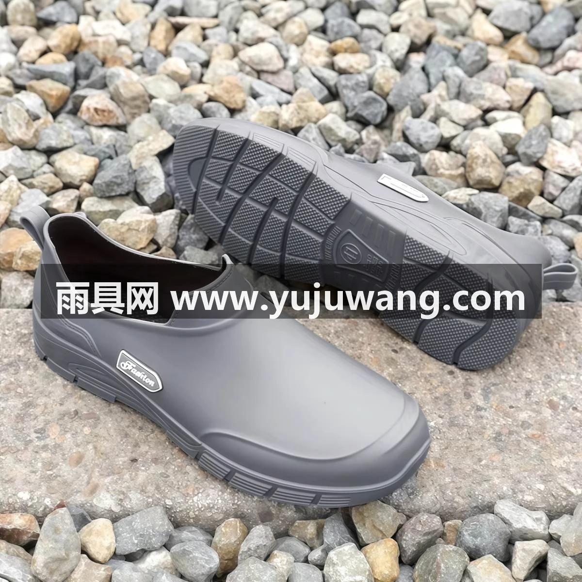 低帮水鞋男款防水2026新款外卖成人雨靴防滑工地胶鞋短筒雨鞋男士