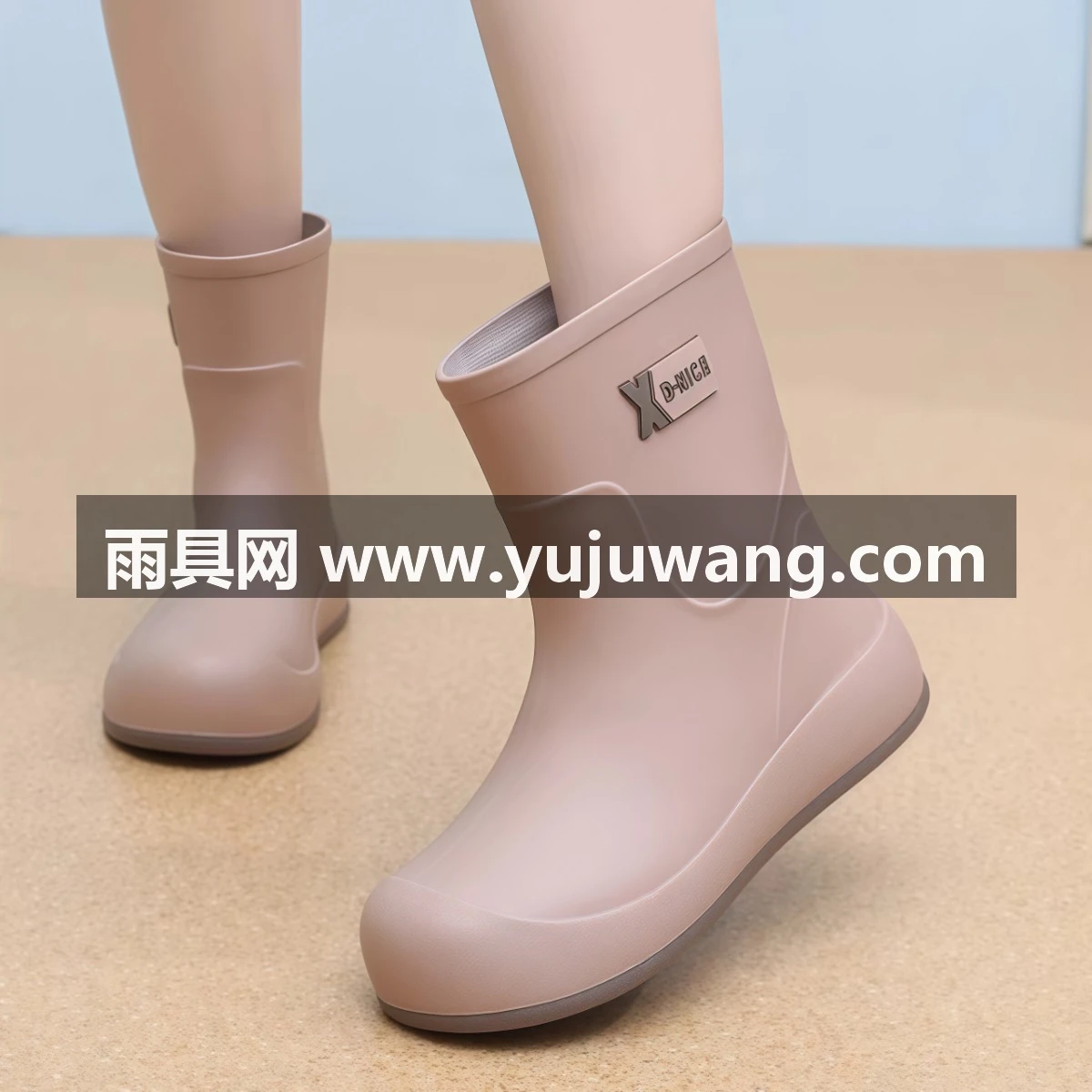 武汉雨具网·2026时尚雨鞋女厚底可爱短筒雨靴加绒防水防滑水鞋加绒外穿胶鞋女·产品图6
