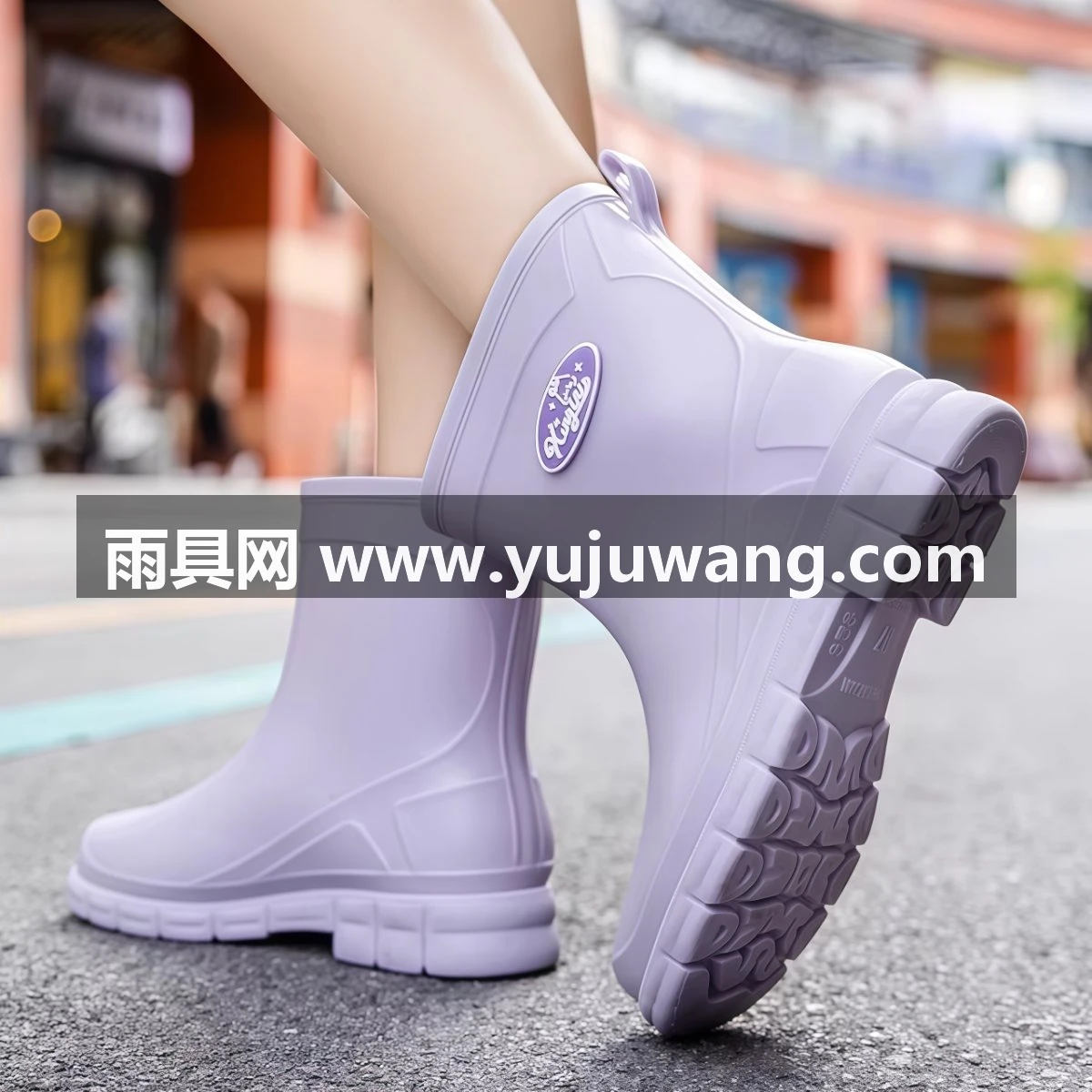 武汉雨具网·德系雨鞋女款加厚中低筒防滑时尚短筒加绒舒服防水洗车厨房水胶鞋·产品图6